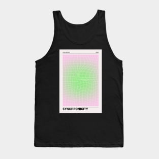 Pink and Green Aura Gradient Tank Top